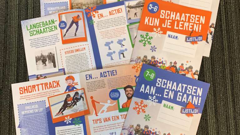 Lespakketten helpen St. Joseph School bij promoten schaatssport