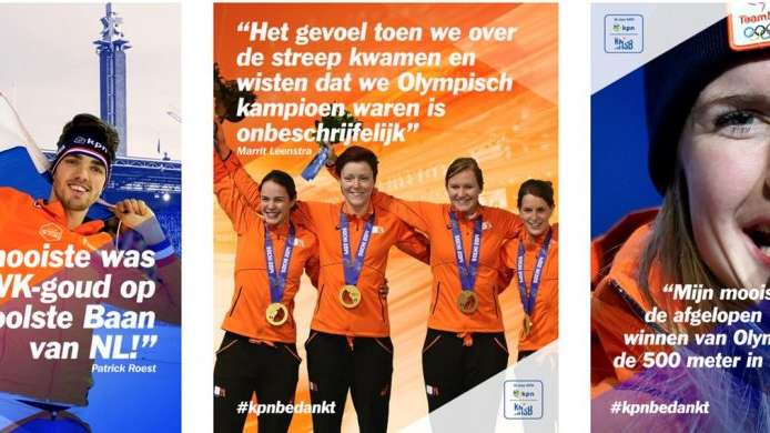 Schaatsend Nederland bedankt KPN
