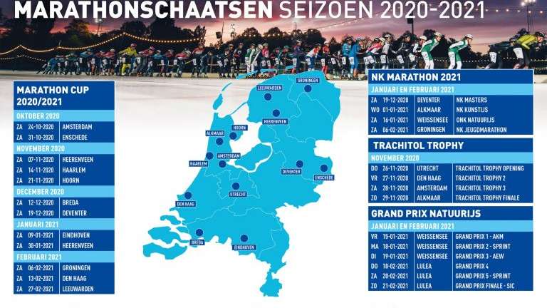 Marathonkalender onder voorbehoud gepresenteerd