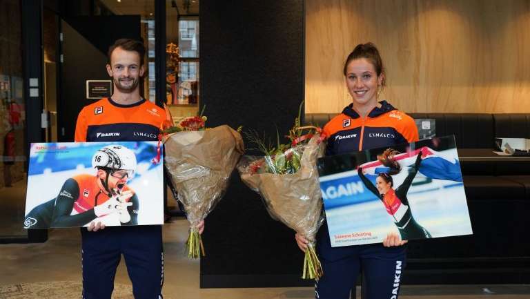 KNSB eert De Laat en Schulting als Shorttrackers van het Jaar