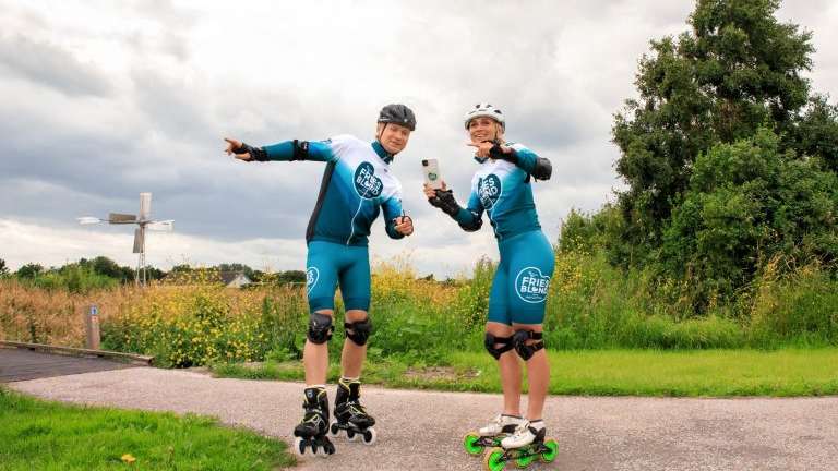Kalvijn &amp; Irene Schouten trainen voor de SKATE4daagse met Sprint