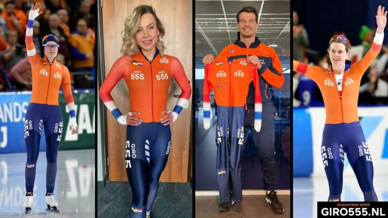 Veiling schaatspakken brengt 22.930 euro op voor hulpactie Giro555