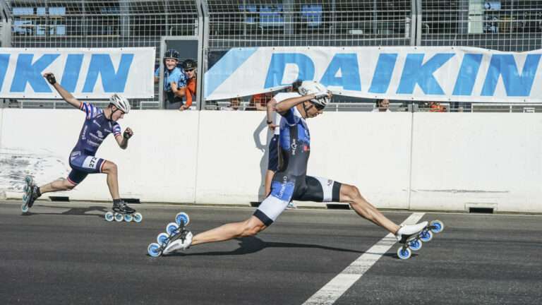 KNSB organiseert Daikin NK Inlineskaten 100 meter sprint in Vondelpark Amsterdam
