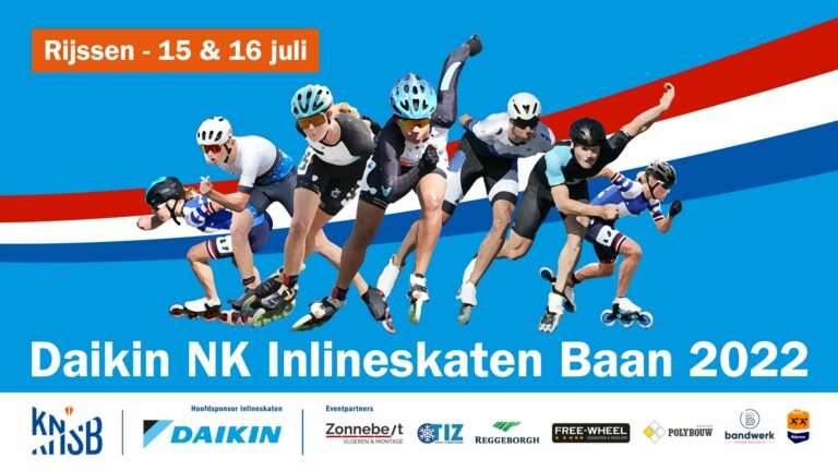 Inlineskaters strijden om nationale titels bij Daikin NK Baan in Rijssen (15-16 juli)