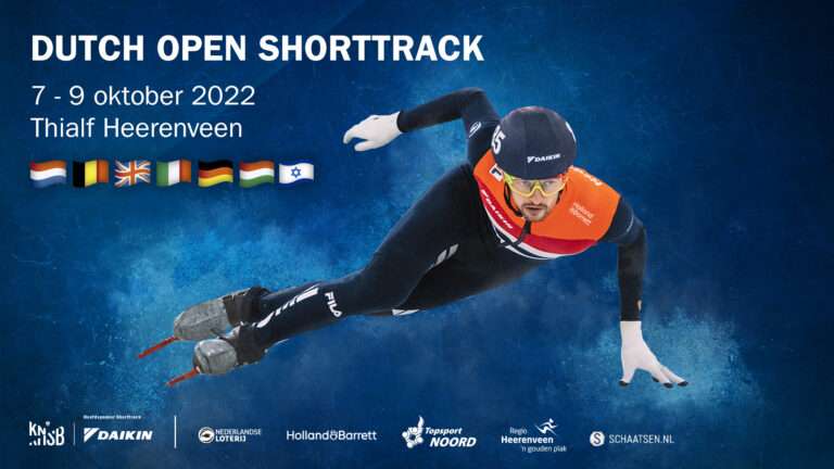 Dutch Open Shorttrack van 7 tot en met 9 oktober in Thialf
