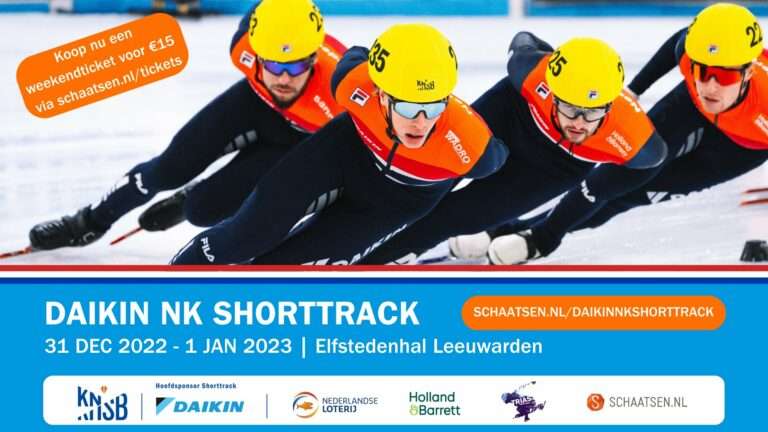 Nationale top strijdt om afstandstitels en EK-tickets bij Daikin NK Shorttrack