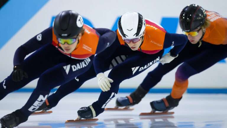 ‘Shorttrack Nederland’ traint samen in Heerenveen