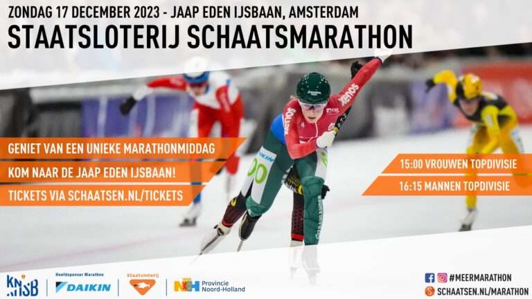 Extra marathon op de kalender: Staatsloterij Schaatsmarathon