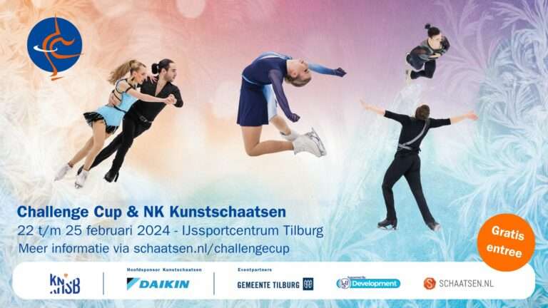 Opnieuw gratis toegang bij Challenge Cup en NK Kunstschaatsen in Tilburg