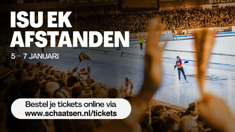 ISU EK Afstanden bijna helemaal uitverkocht!