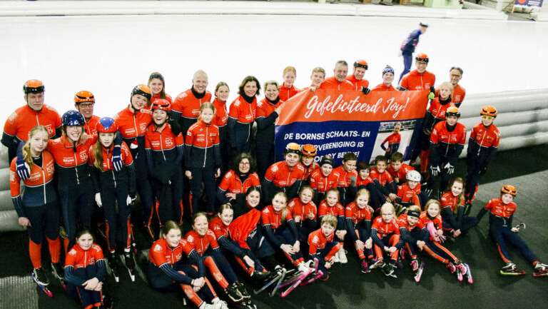 Jarige Bornse Schaats- en Skeelervereniging schaatst voor hartekind Lois
