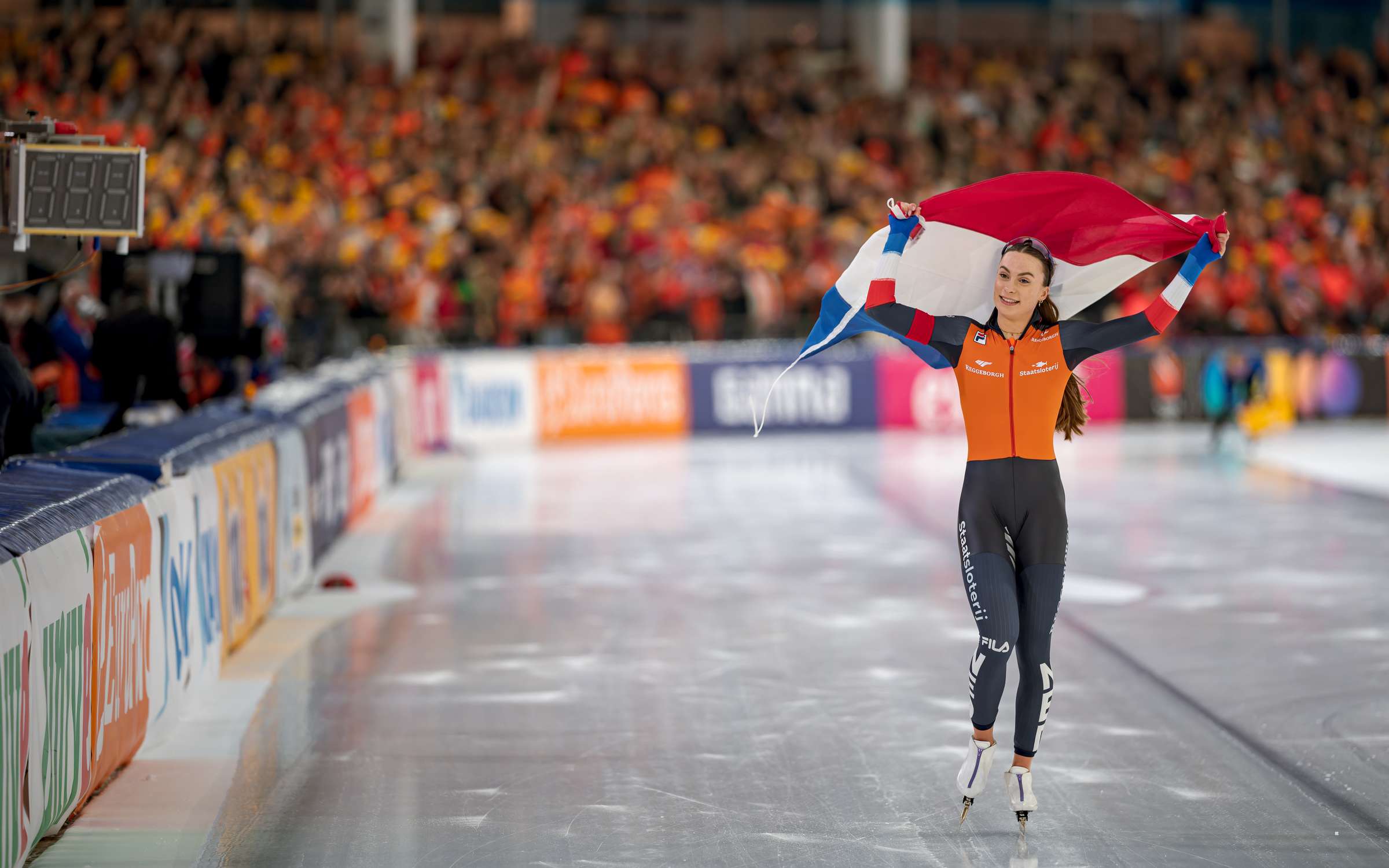 Femke Kok - wereldkampioen sprint 2026 - Foto Menno van der Veen