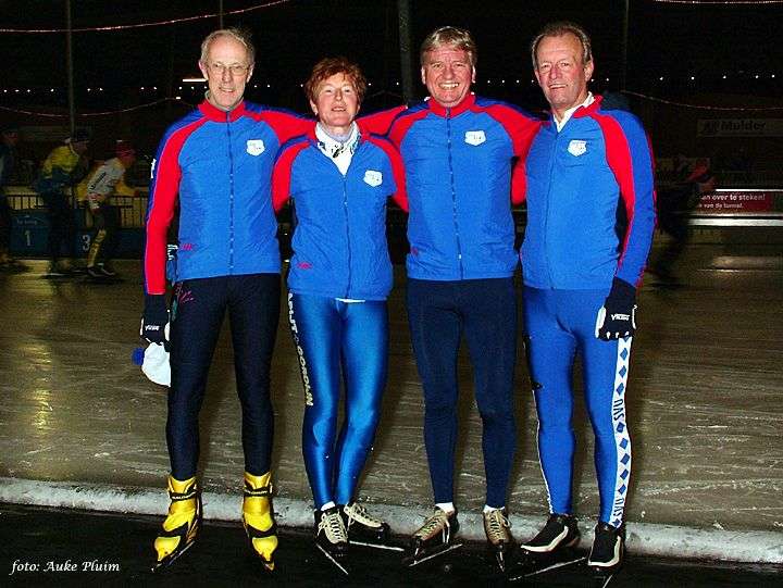Johan Grobbee - met schaatsvrienden DIJC