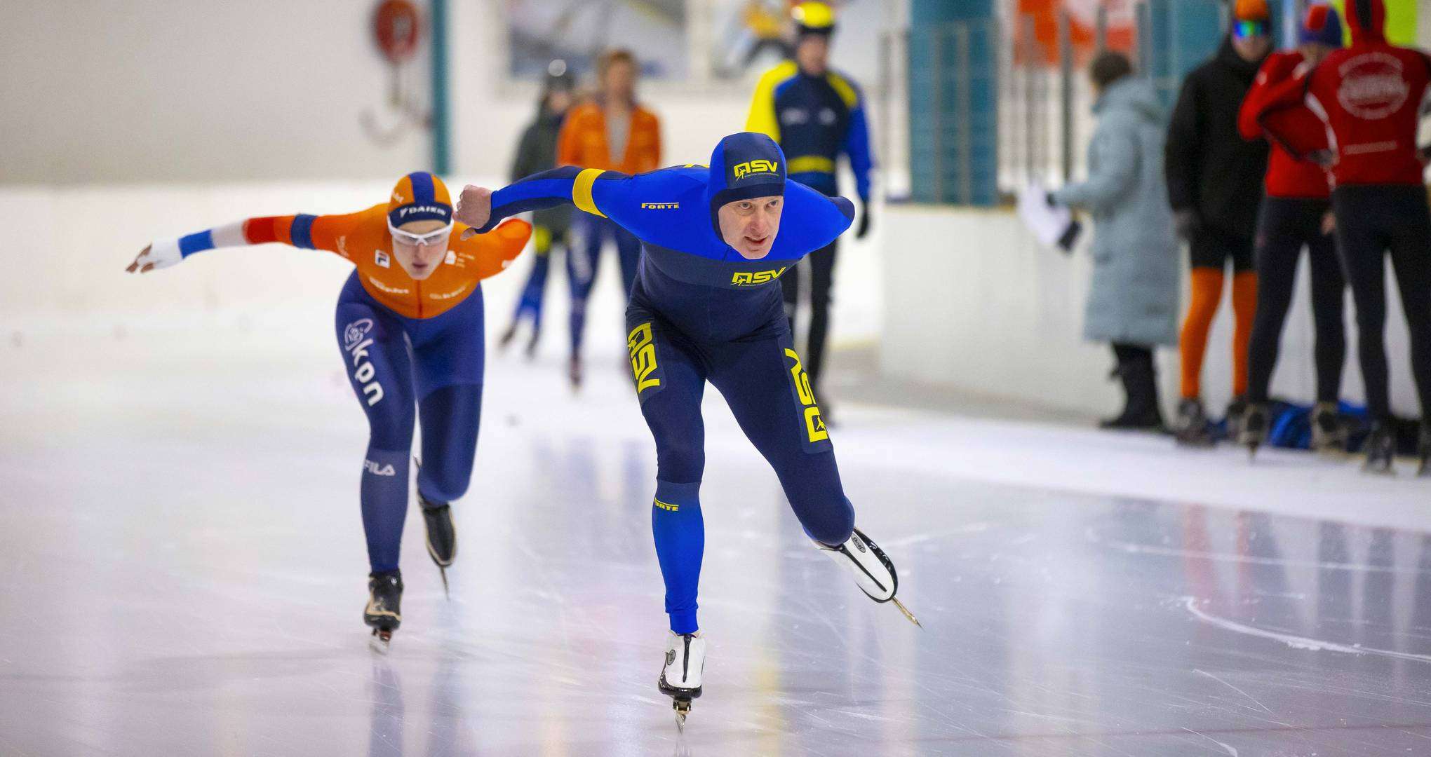 Twee van de zestig Nijmeegse deelnemers in actie tijdens de tweede ANS-testwedstrijd. | Foto: Hanneke Mennens