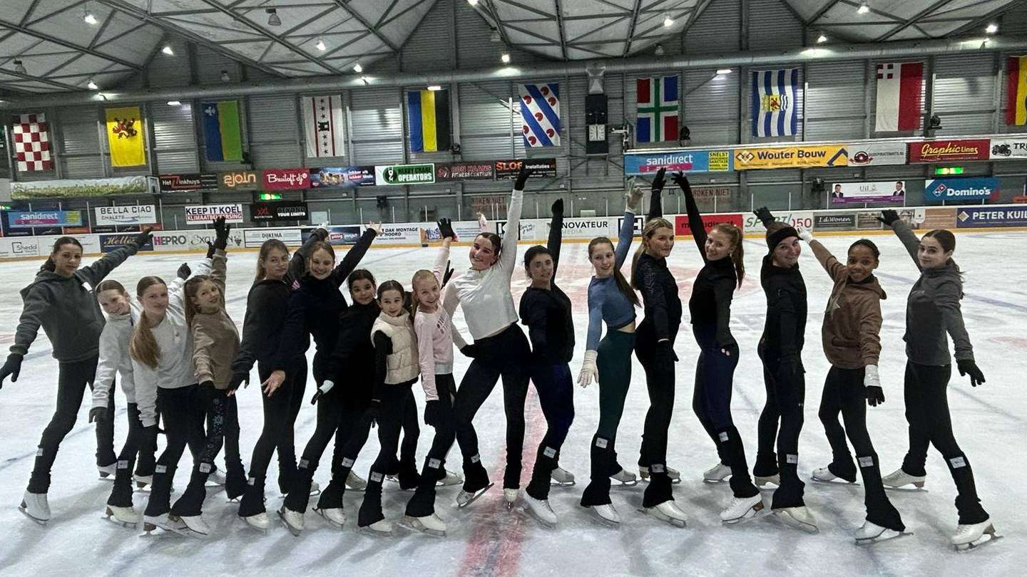 Blije leden van Kunstrijclub Groningen