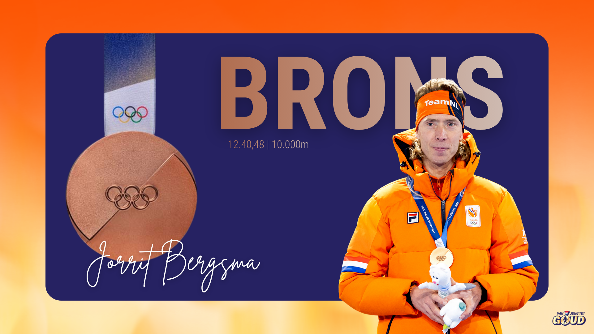 Brons 10.000 Jorrit Bergsma
