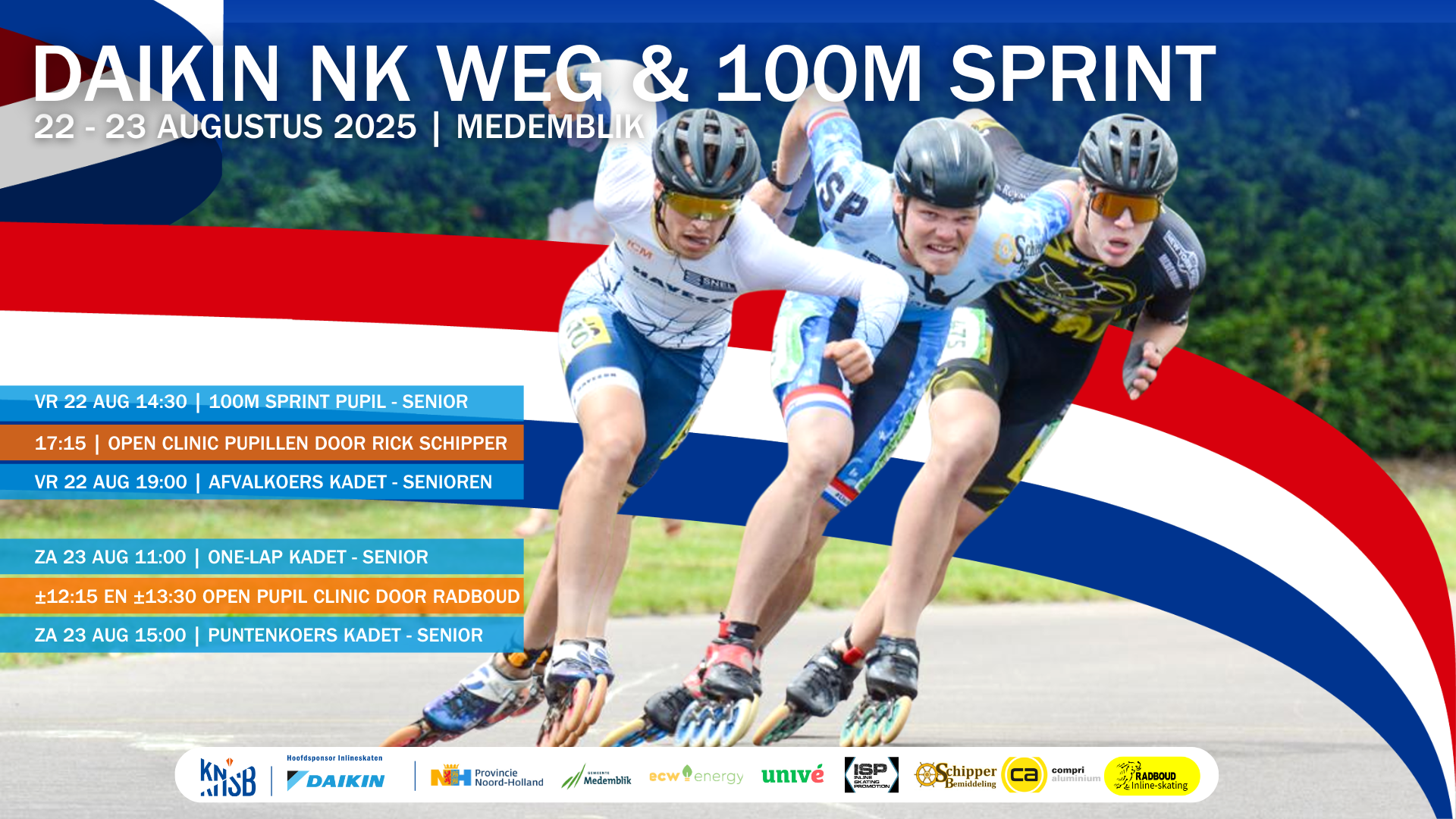 Daikin NK Weg 100m Sprint Liggend-