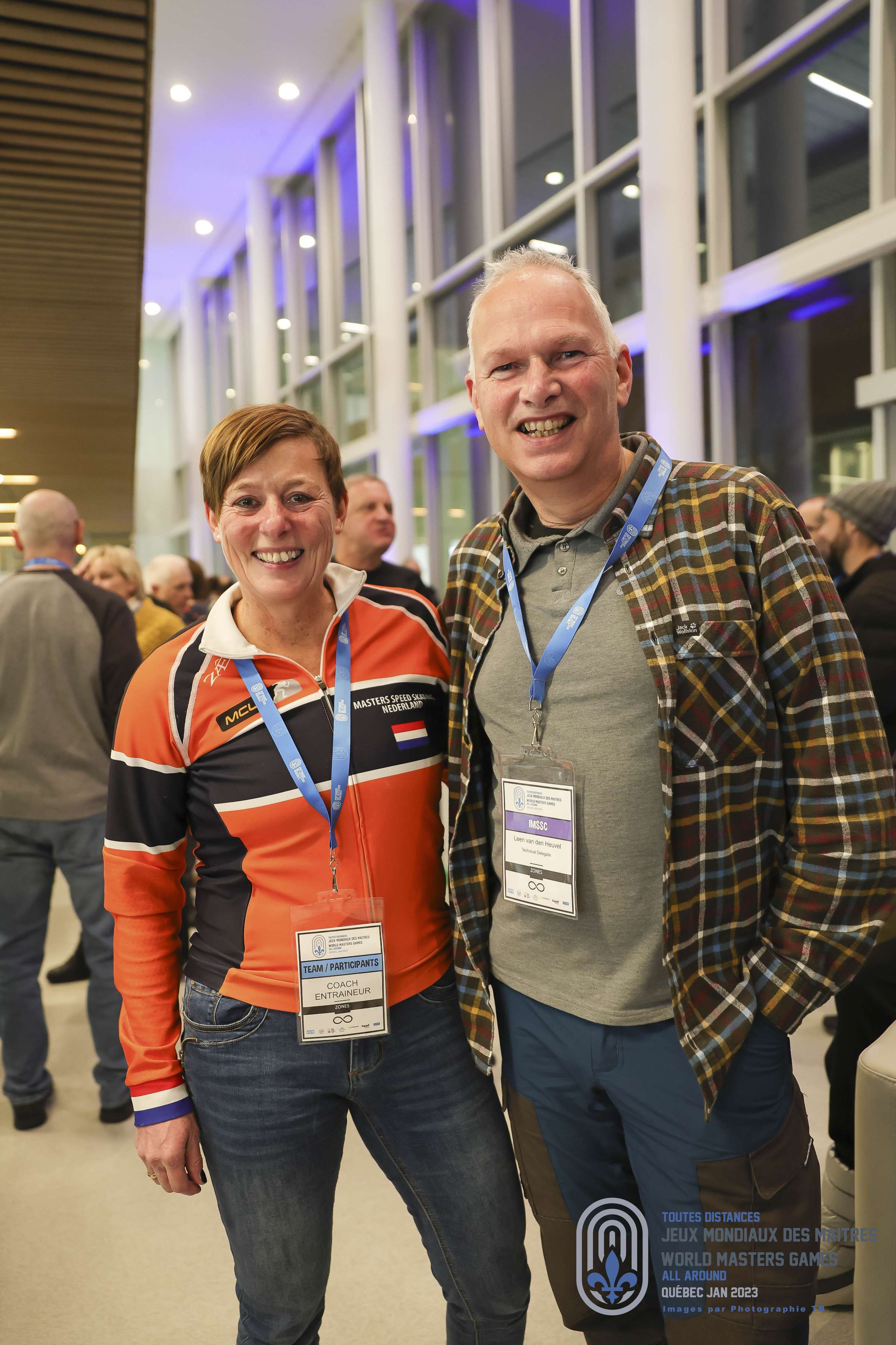 Leen en Monique bij WK AR voor Masters Quebec 2023 @FOTO  Tjerk Bartlema