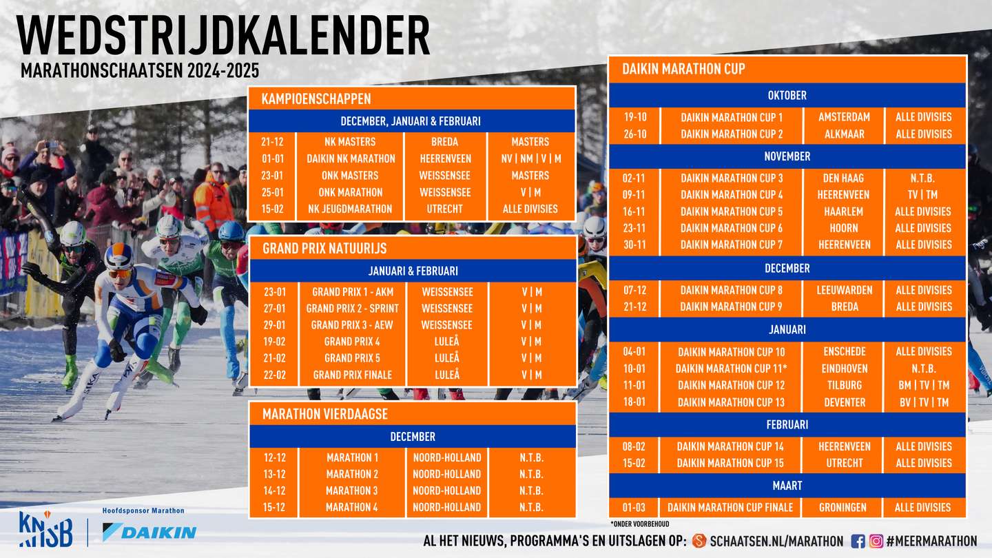 Marathonkalender 2425 - Liggend