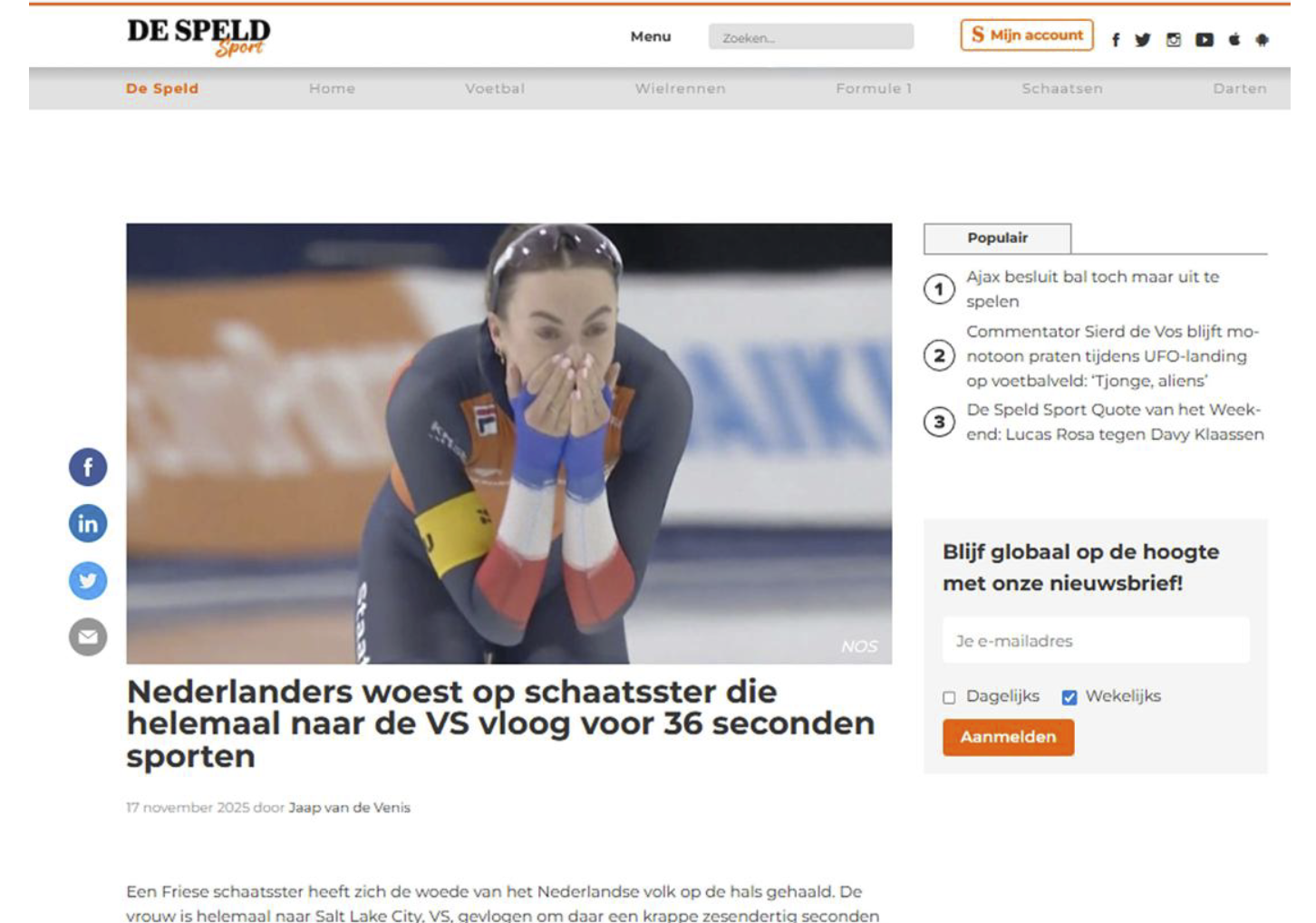 De Speld over Femke Kok