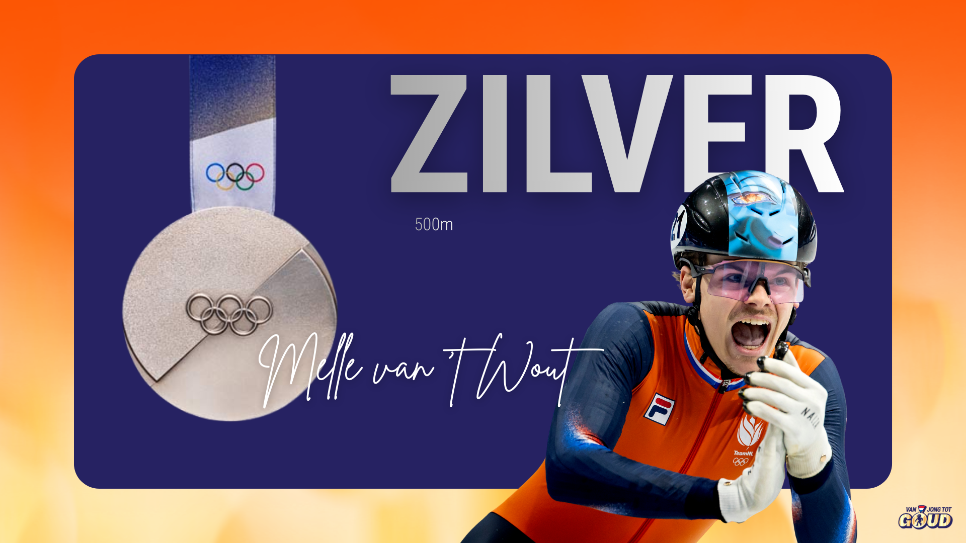 Zilver Melle 500m